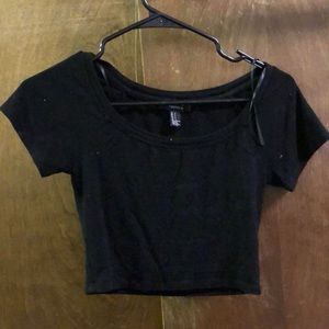 Black crop top